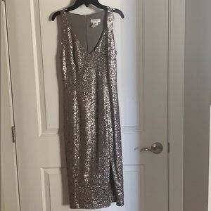 Jay by Jay Godfrey metallic midi dress